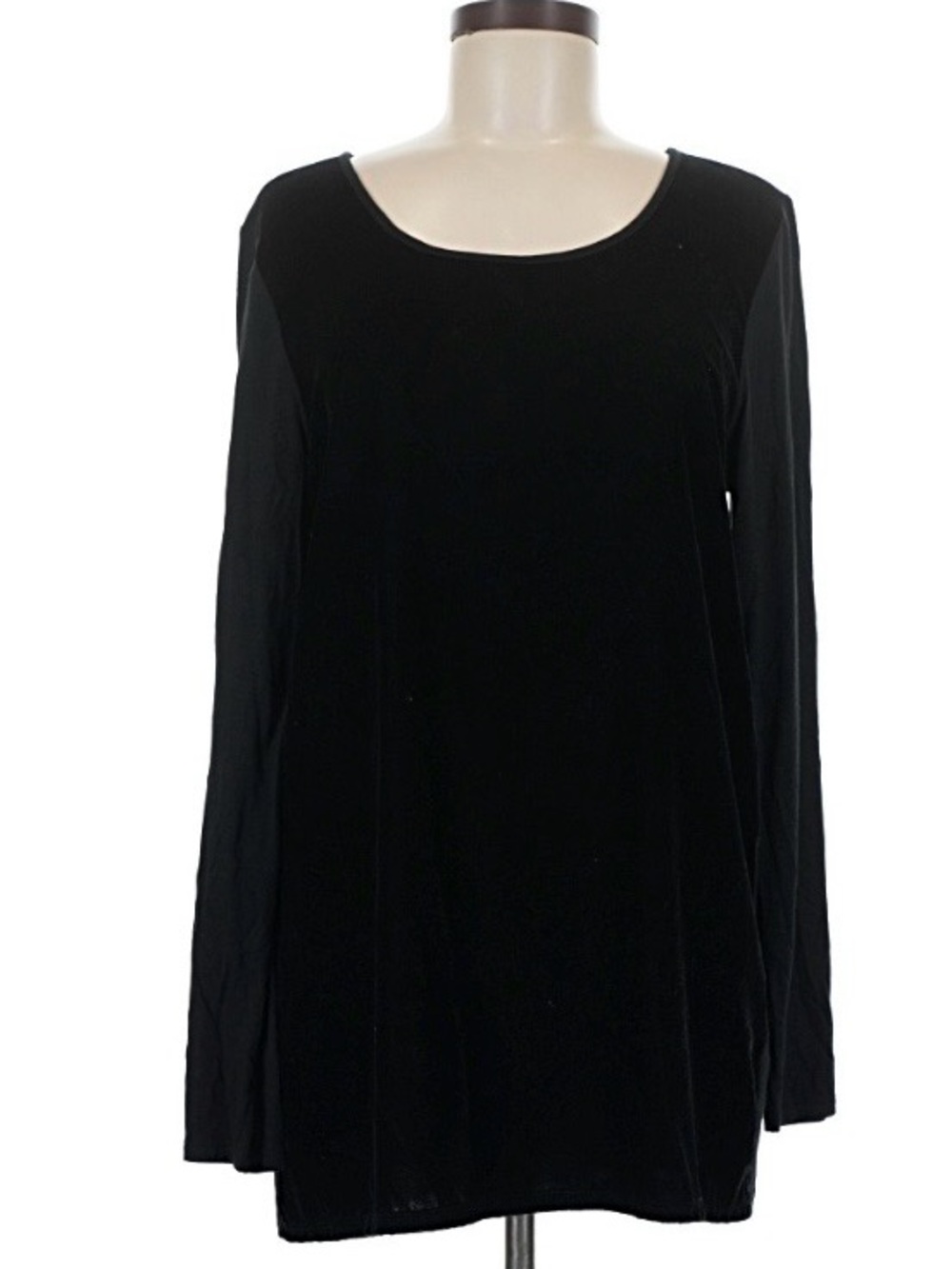 J. Jill Black Long-Sleeve Tunic Top